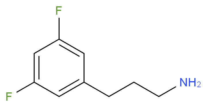 3-(3,5-DIFLUORO-PHENYL)-PROPYLAMINE_分子结构_CAS_105219-40-7)