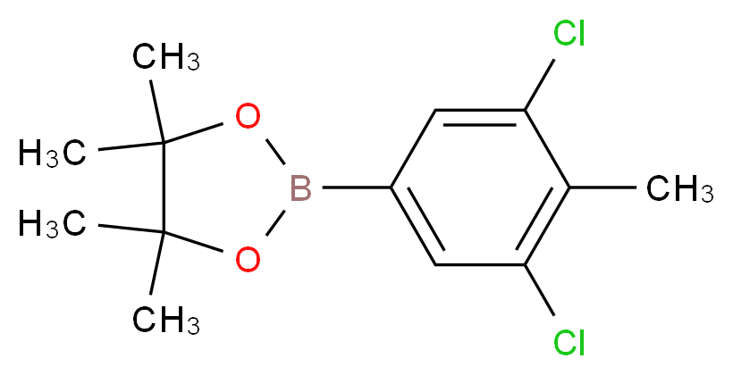 2-(3,5-Dichloro-4-methylphenyl)-4,4,5,5-tetramethyl-1,3,2-dioxaborolane_分子结构_CAS_942069-73-0)