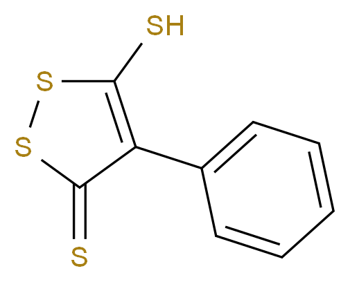 4-Phenyl-5-thio-3H-1,2-dithiole-3-thione_分子结构_CAS_16101-90-9)