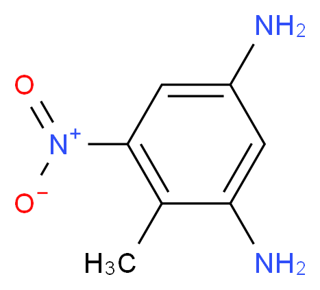 4-Methyl-5-nitrobenzene-1,3-diamine_分子结构_CAS_6629-29-4)