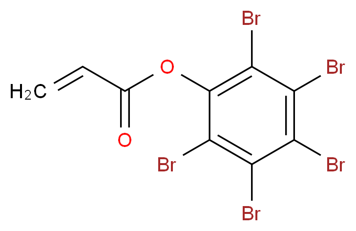 五溴苯基丙烯酸酯_分子结构_CAS_52660-82-9)