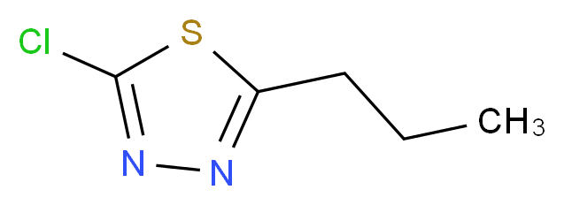 2-chloro-5-propyl-1,3,4-thiadiazole_分子结构_CAS_116035-47-3)