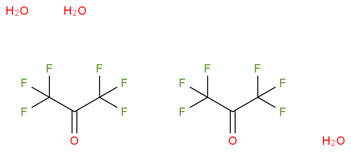 bis(hexafluoropropan-2-one) trihydrate_分子结构_CAS_13098-39-0