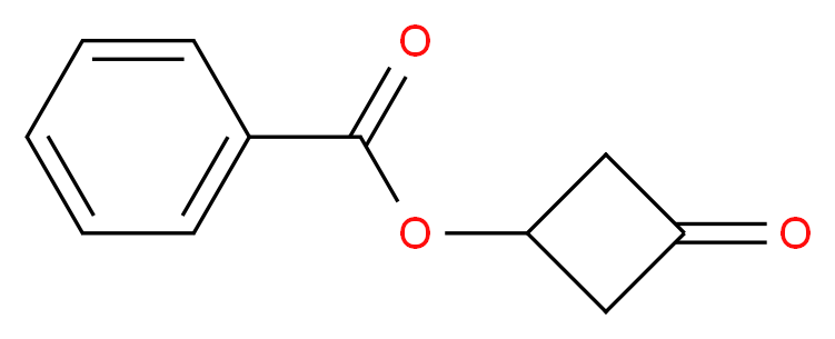 3-oxocyclobutyl benzoate_分子结构_CAS_1081559-36-5