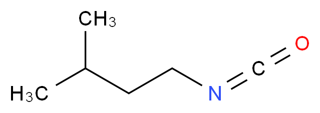 1-isocyanato-3-methylbutane_分子结构_CAS_1611-65-0