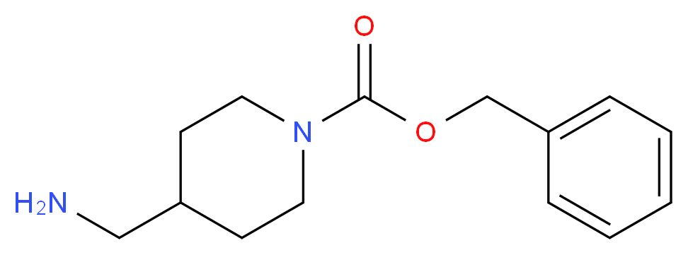 4-(Aminomethyl)piperidine, N-CBZ protected 97%_分子结构_CAS_)