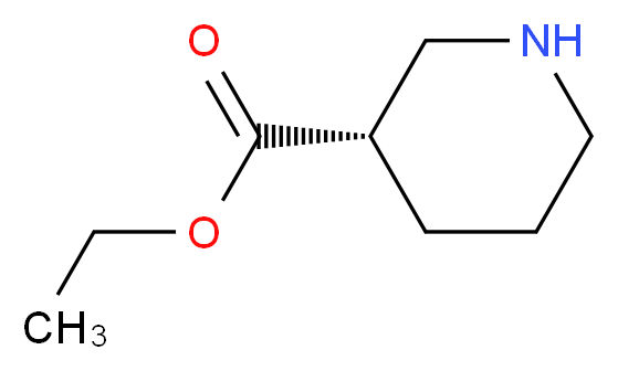 (S)-3-哌啶甲酸乙酯_分子结构_CAS_37675-18-6)