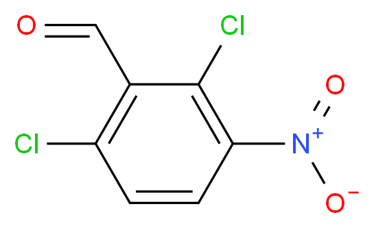2,6-dichloro-3-nitrobenzaldehyde_分子结构_CAS_5866-97-7