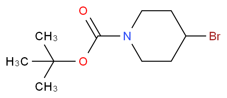tert-butyl 4-bromopiperidine-1-carboxylate_分子结构_CAS_180695-79-8