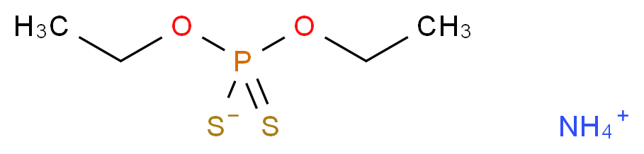 O,O-二乙基二硫代磷酸铵_分子结构_CAS_1068-22-0)