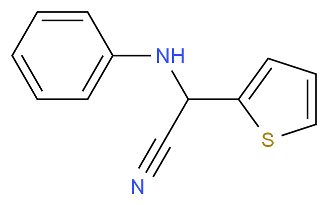 Phenylamino(thien-2-yl)acetonitrile_分子结构_CAS_81994-43-6)