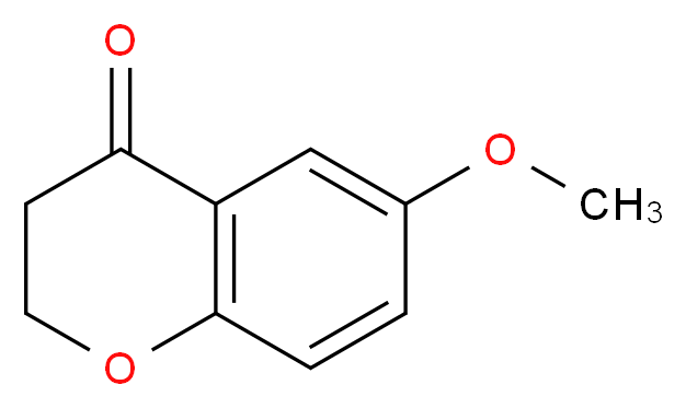 6-methoxy-3,4-dihydro-2H-1-benzopyran-4-one_分子结构_CAS_5802-17-5