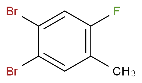 1,2-dibromo-4-fluoro-5-methylbenzene_分子结构_CAS_202982-77-2