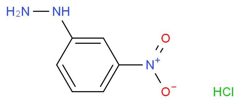 (3-nitrophenyl)hydrazine hydrochloride_分子结构_CAS_636-95-3