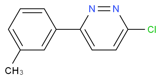 3-Chloro-6-(3-methylphenyl)pyridazine_分子结构_CAS_66549-34-6)
