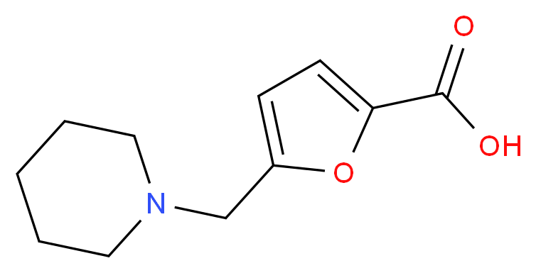 5-(piperidin-1-ylmethyl)-2-furoic acid_分子结构_CAS_301353-36-6)