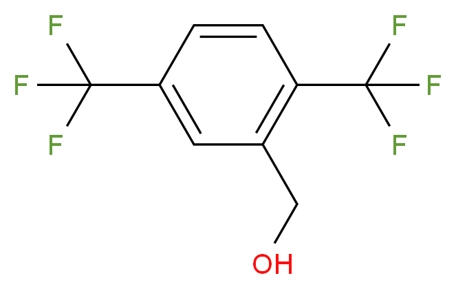 2,5-双(三氟甲基)苄醇_分子结构_CAS_302911-97-3)