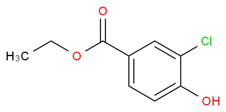 ethyl 3-chloro-4-hydroxybenzoate_分子结构_CAS_16357-41-8