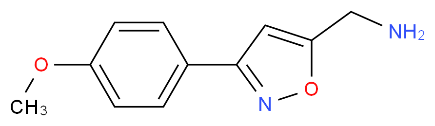 5-(Aminomethyl)-3-(4-methoxyphenyl)isoxazole_分子结构_CAS_)