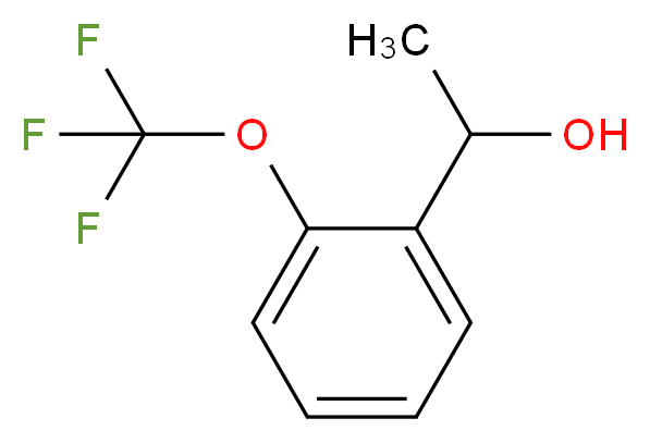 1-[2-(trifluoromethoxy)phenyl]ethan-1-ol_分子结构_CAS_910442-37-4