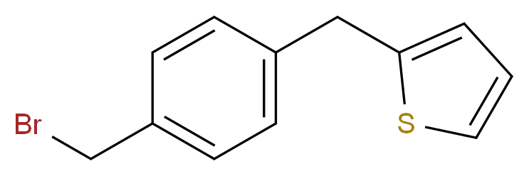 2-[4-(bromomethyl)benzyl]thiophene_分子结构_CAS_1007847-74-6)