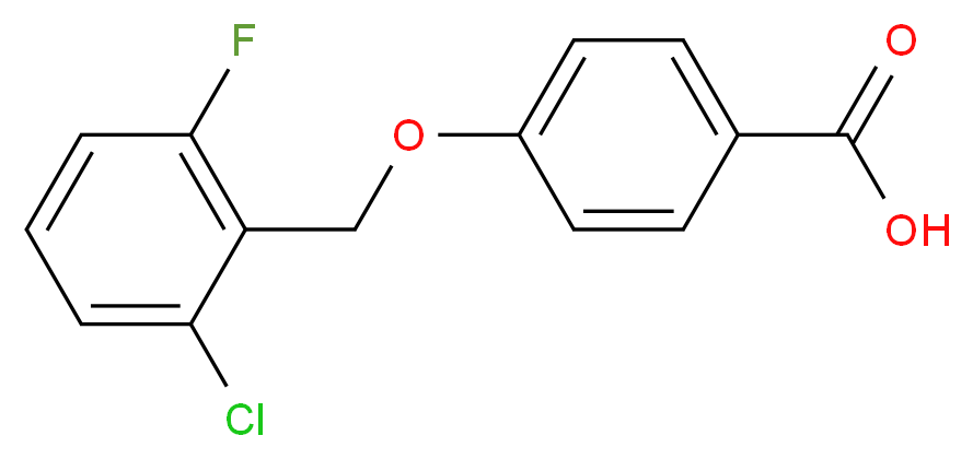 4-[(2-Chloro-6-fluorobenzyl)oxy]benzoic acid_分子结构_CAS_)