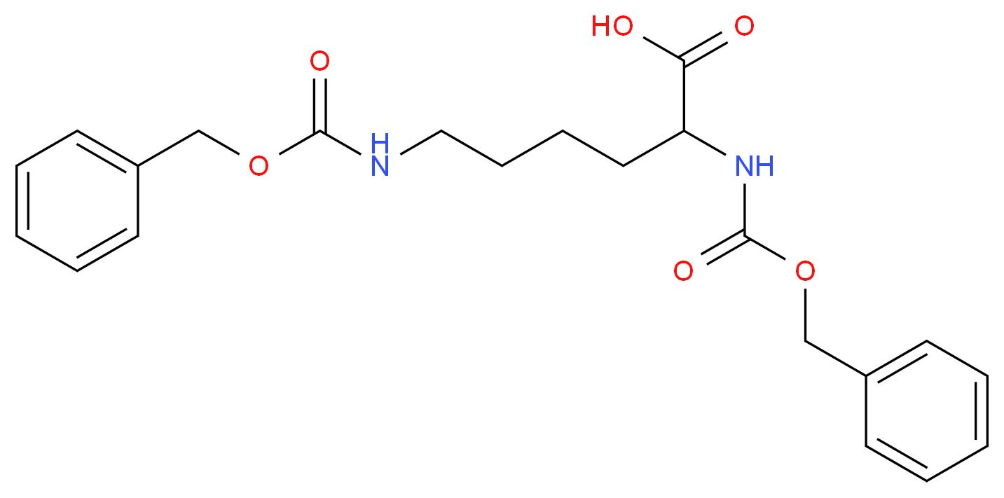 Z-DL-Lys(Z)-OH_分子结构_CAS_55592-85-3)