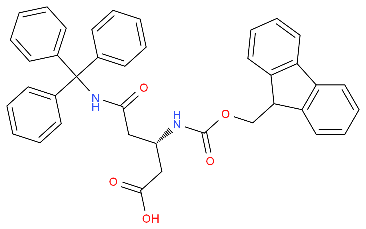 Fmoc-gamma-trityl-L-beta-homoasparagine_分子结构_CAS_)