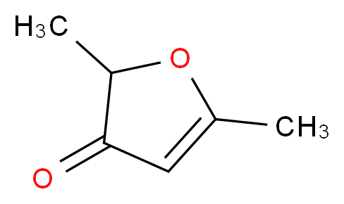 2,5-dimethyl-2,3-dihydrofuran-3-one_分子结构_CAS_14400-67-0