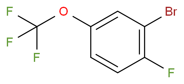 2-Bromo-1-fluoro-4-(trifluoromethoxy)benzene_分子结构_CAS_)