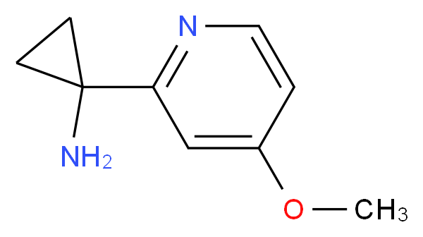 1-(4-methoxypyridin-2-yl)cyclopropanamine_分子结构_CAS_1060805-23-3)