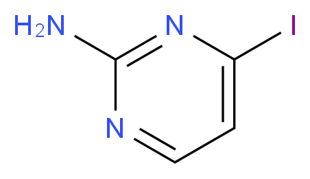 4-iodopyrimidin-2-amine_分子结构_CAS_)