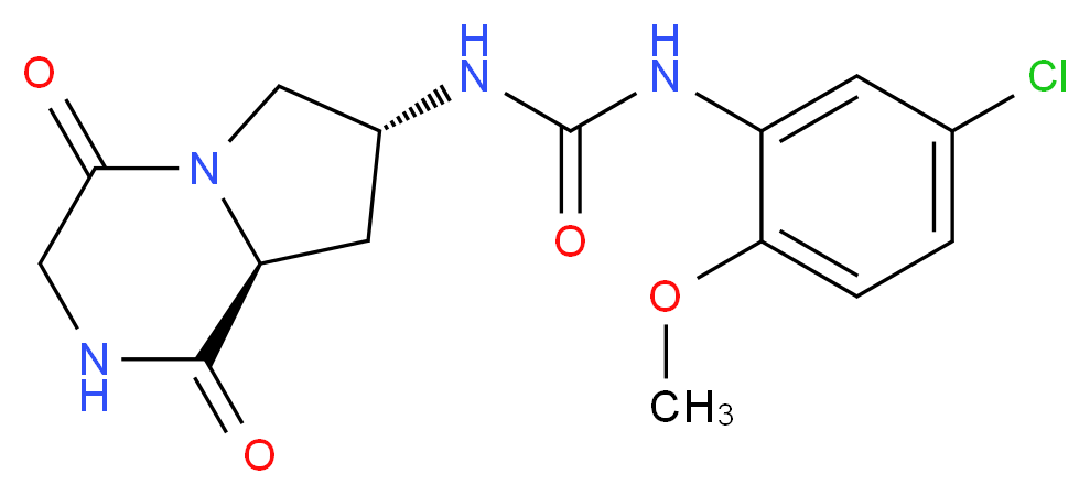 N-(5-chloro-2-methoxyphenyl)-N'-[(7R,8aS)-1,4-dioxooctahydropyrrolo[1,2-a]pyrazin-7-yl]urea_分子结构_CAS_)
