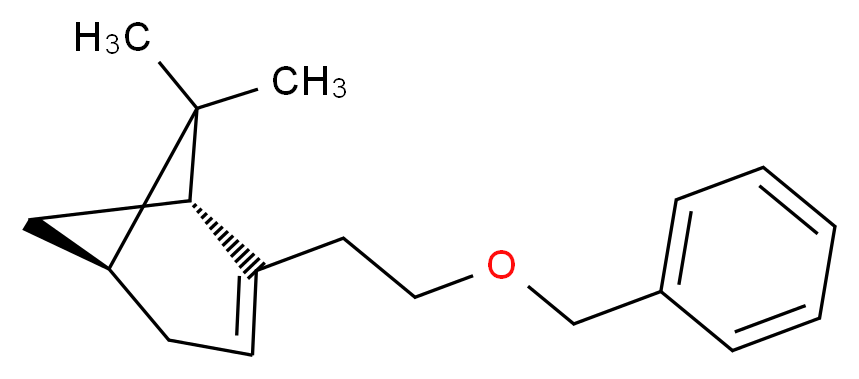 (1R,5S)-2-[2-(benzyloxy)ethyl]-6,6-dimethylbicyclo[3.1.1]hept-2-ene_分子结构_CAS_74851-17-5