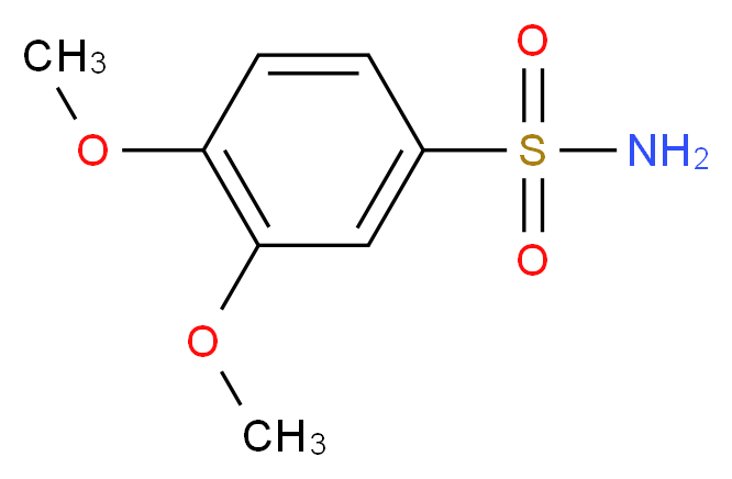 3,4-dimethoxybenzenesulfonamide_分子结构_CAS_63624-27-1)