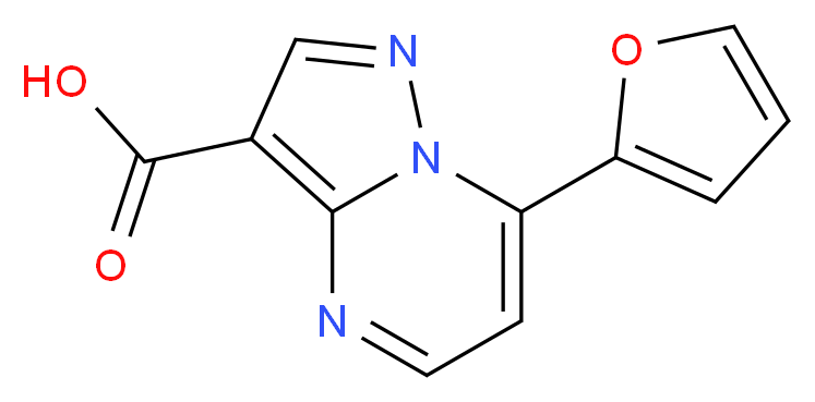 7-Furan-2-yl-pyrazolo[1,5-a]pyrimidine-3-carboxylic acid_分子结构_CAS_)