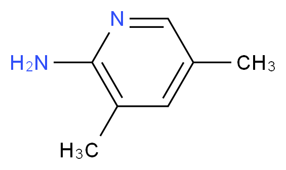 3,5-dimethyl-2-pyridinamine_分子结构_CAS_41995-30-6)