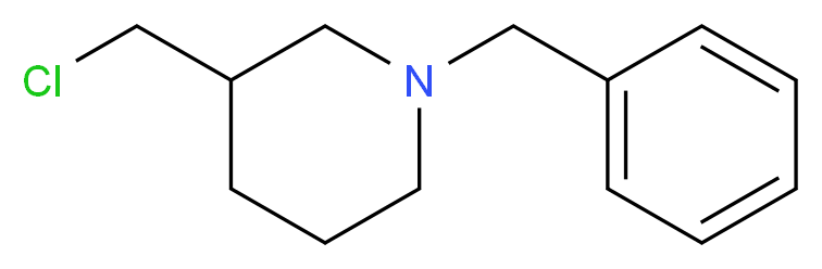 1-benzyl-3-(chloromethyl)piperidine_分子结构_CAS_104778-58-7