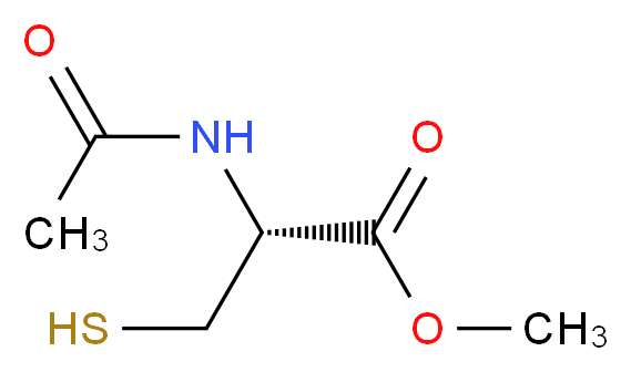 N-乙酰基-L-半胱氨酸甲酯_分子结构_CAS_7652-46-2)