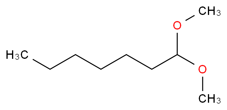 1,1-dimethoxyheptane_分子结构_CAS_10032-05-0