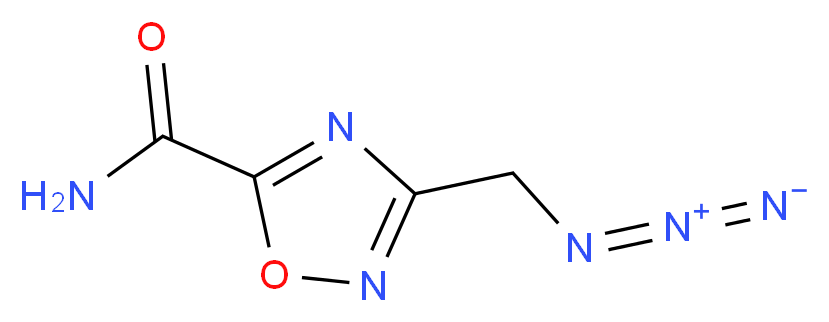 3-(Azidomethyl)-1,2,4-oxadiazole-5-carboxamide_分子结构_CAS_)