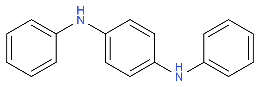 1-N,4-N-diphenylbenzene-1,4-diamine_分子结构_CAS_74-31-7