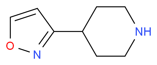 4-(1,2-oxazol-3-yl)piperidine_分子结构_CAS_340700-99-4