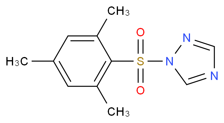1-(Mesitylsulfonyl)-1H-1,2,4-triazole_分子结构_CAS_54230-59-0)