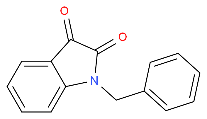 1-benzyl-2,3-dihydro-1H-indole-2,3-dione_分子结构_CAS_1217-89-6