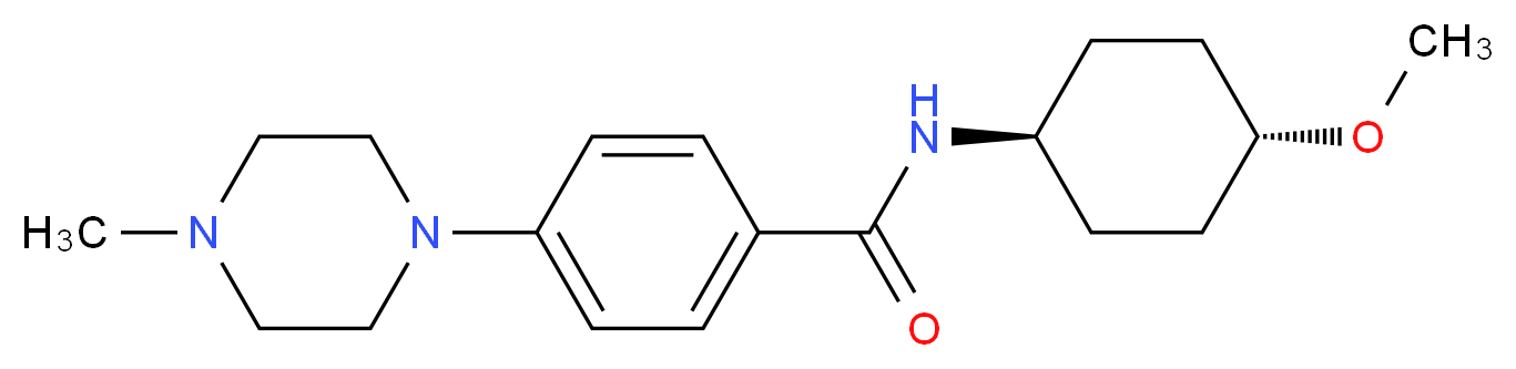 N-(trans-4-methoxycyclohexyl)-4-(4-methylpiperazin-1-yl)benzamide_分子结构_CAS_)