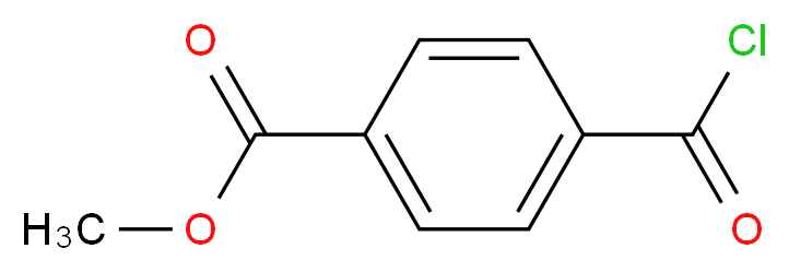 methyl 4-(carbonochloridoyl)benzoate_分子结构_CAS_7377-26-6