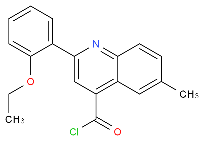 2-(2-Ethoxyphenyl)-6-methylquinoline-4-carbonyl chloride_分子结构_CAS_)