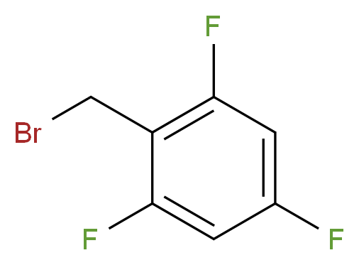 2,4,6-Trifluorobenzyl bromide 97%_分子结构_CAS_151411-98-2)