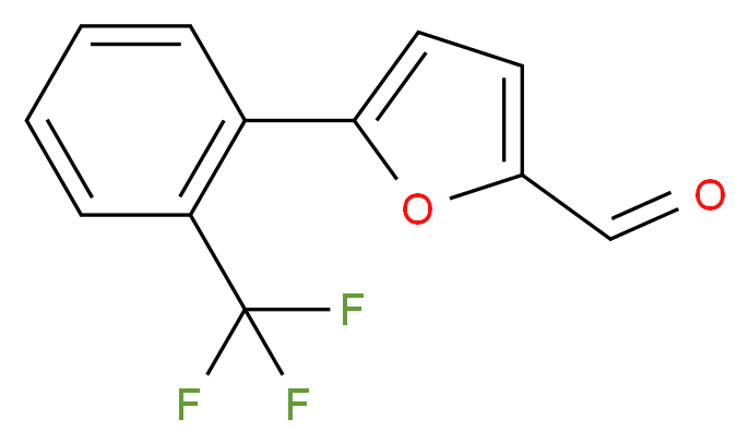 5-[2-(三氟甲基)苯基]糠醛_分子结构_CAS_94098-56-3)